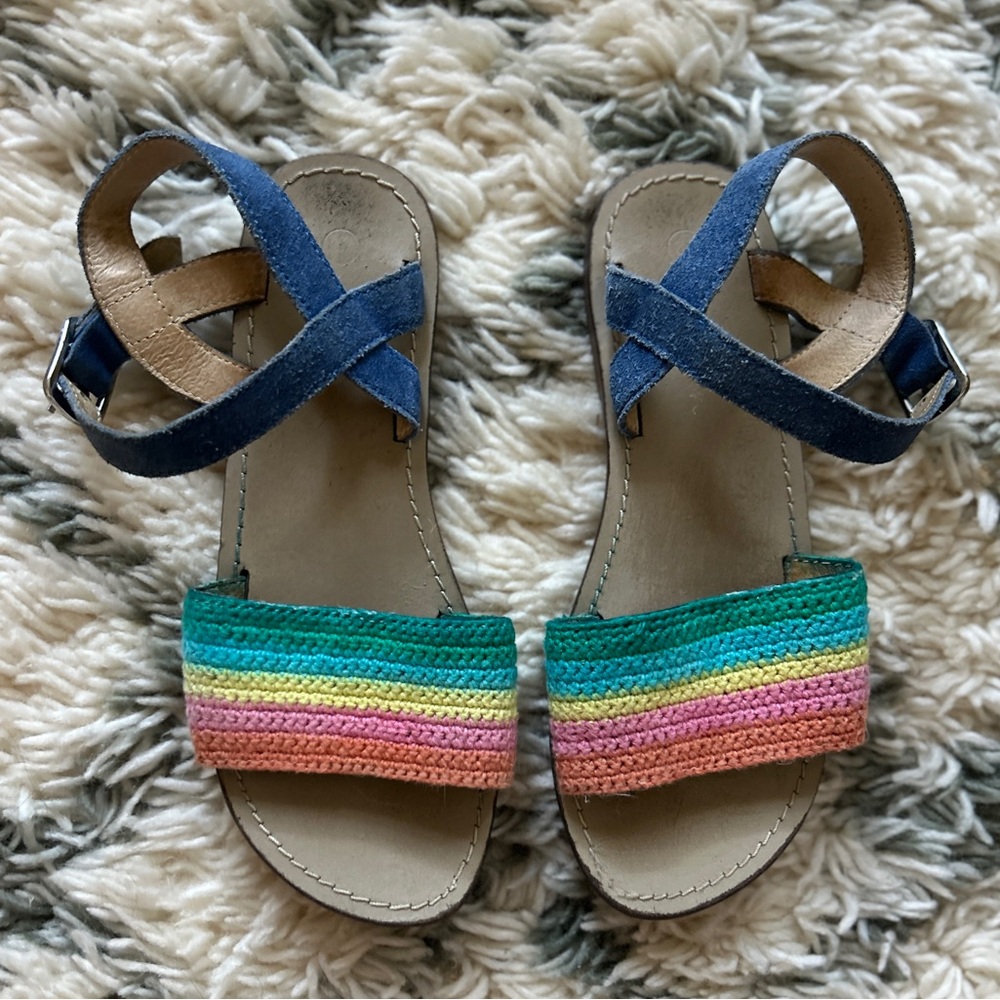 Mini Boden Rainbow Sandals 🌈